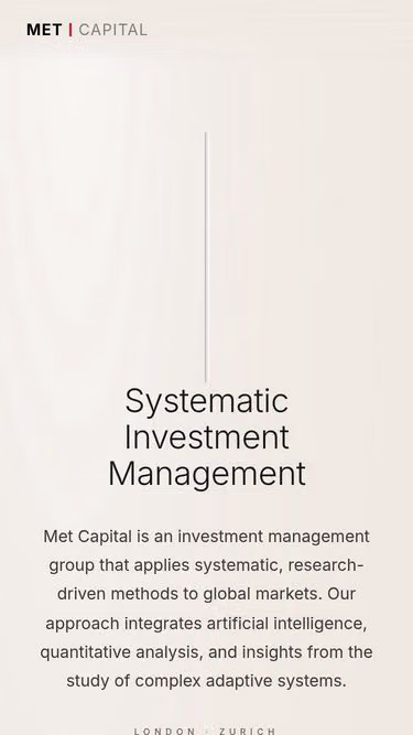 Screenshot of met.capital