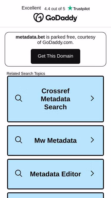 Screenshot of metadata.bet