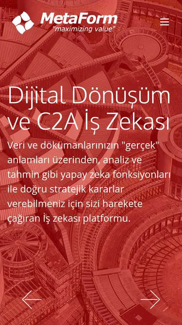 Screenshot of metaform.com.tr
