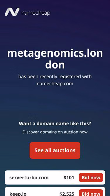 Screenshot of metagenomics.london