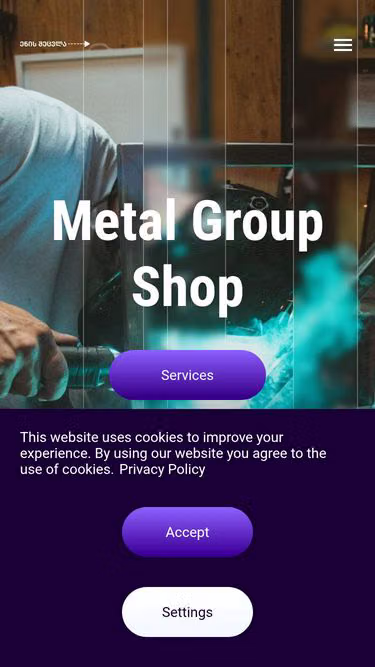 Screenshot of metalgroup.shop