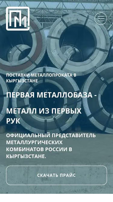Screenshot of metall.kg