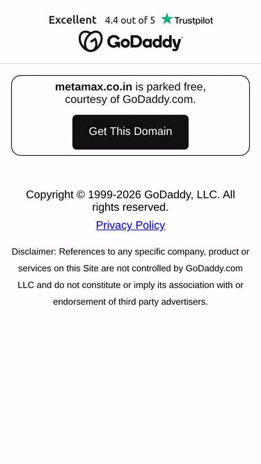 Screenshot of metamax.co.in