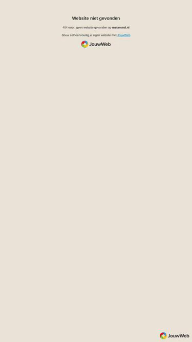 Screenshot of metamind.nl