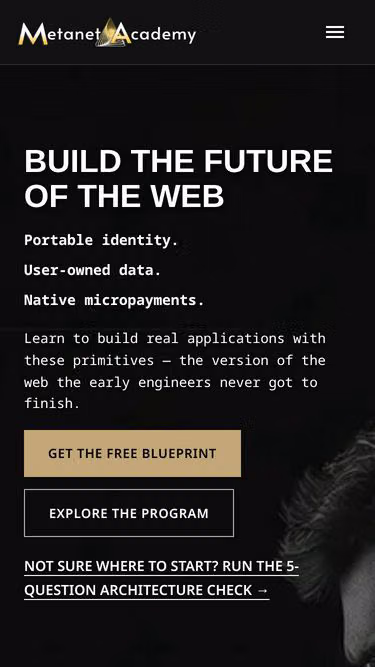 Screenshot of metanet.education