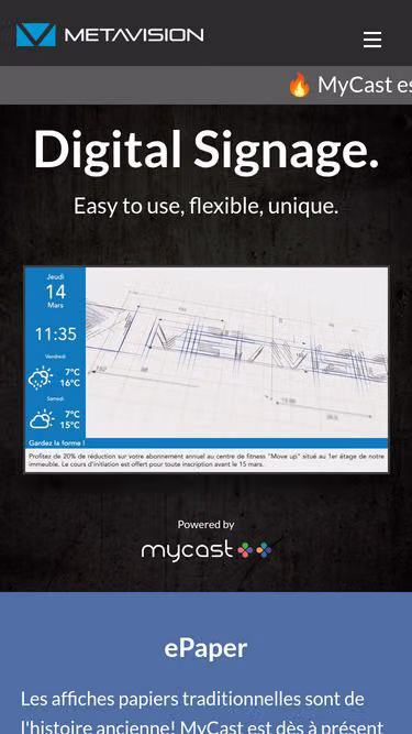 Screenshot of metavision.ch