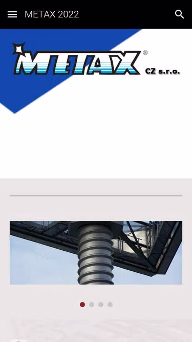 Screenshot of metax.cz