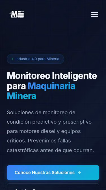 Screenshot of metech.cl