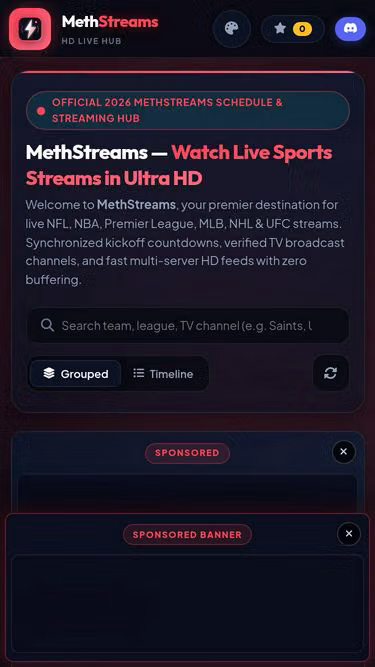 Screenshot of methstreams.icu
