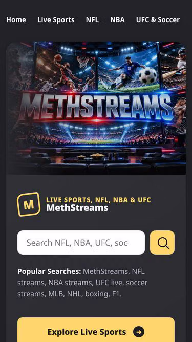 Screenshot of methstreams.media