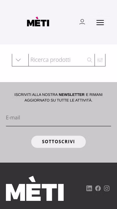 Screenshot of meti.business