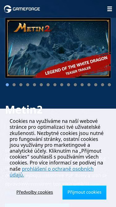 Screenshot of metin2.cz