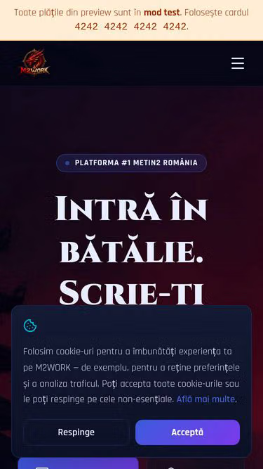 Screenshot of metin2.work