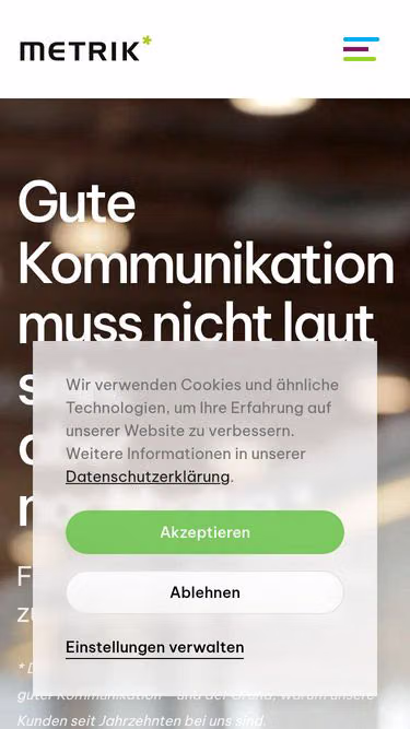 Screenshot of metrik.net
