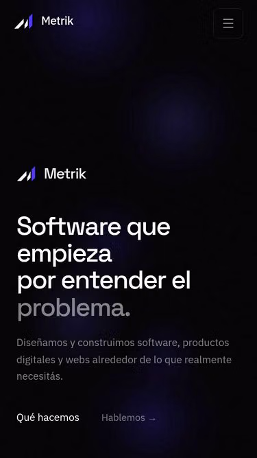 Screenshot of metrik.site