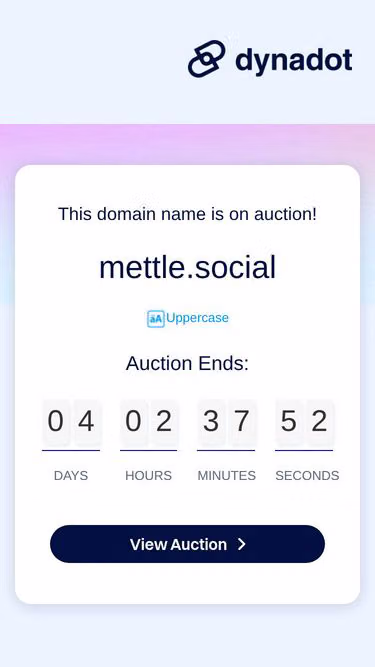 Screenshot of mettle.social