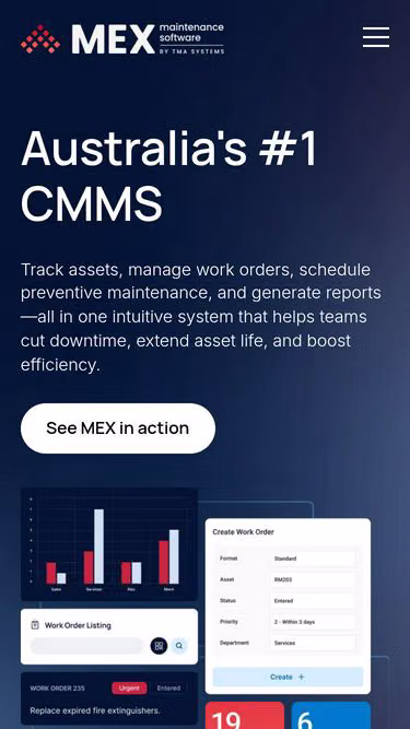Screenshot of mex.com.au
