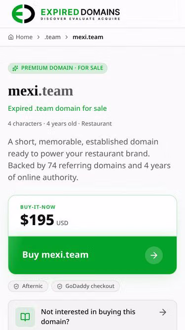 Screenshot of mexi.team