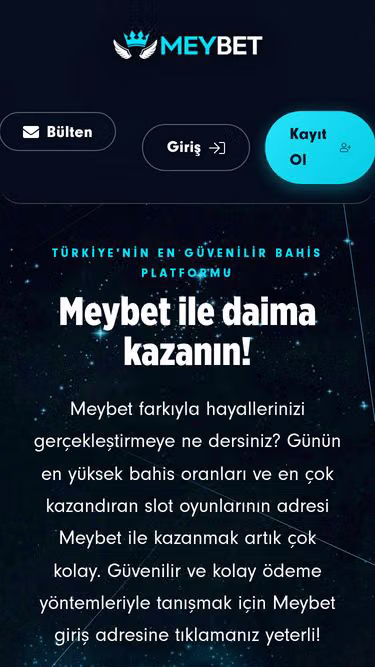 Screenshot of meybet.com