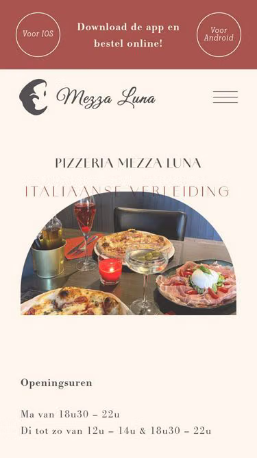 Screenshot of mezzaluna.be