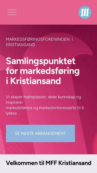 Screenshot of mff.no