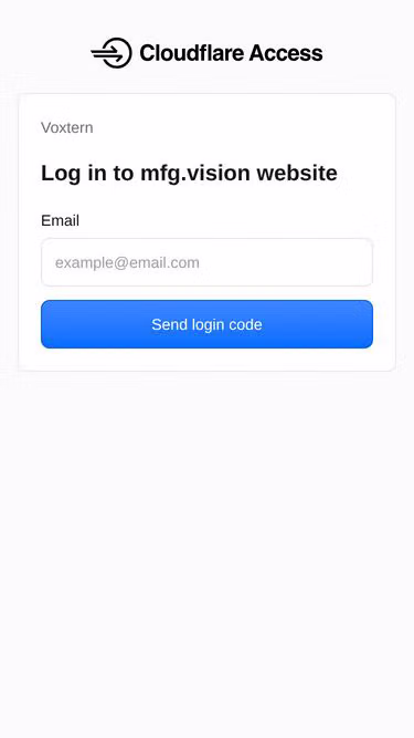 Screenshot of mfg.vision