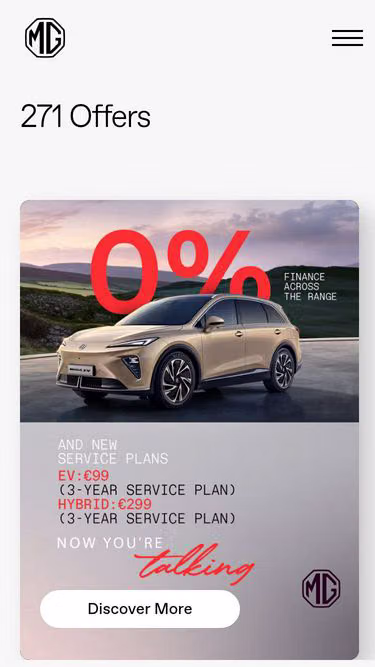Screenshot of mgmotor.ie