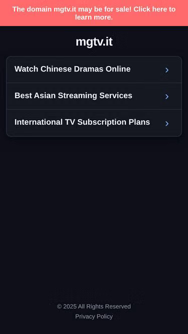 Screenshot of mgtv.it