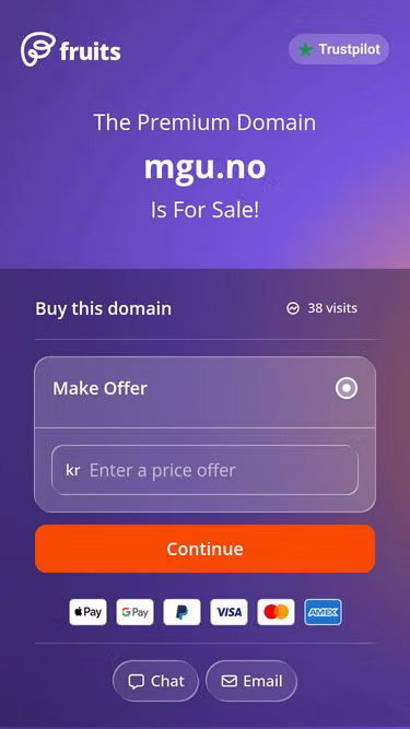 Screenshot of mgu.no