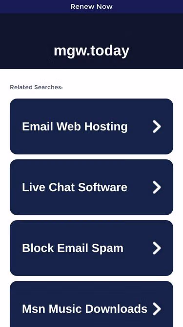 Screenshot of mgw.today