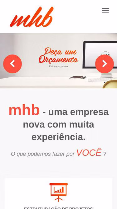 Screenshot of mhb.com.br
