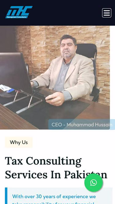 Screenshot of mhco.pk
