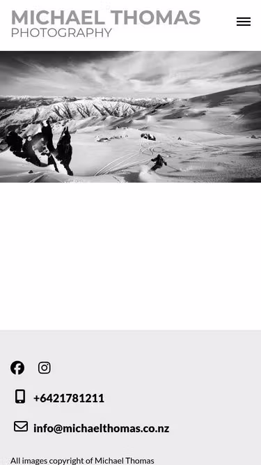 Screenshot of michaelthomas.co.nz