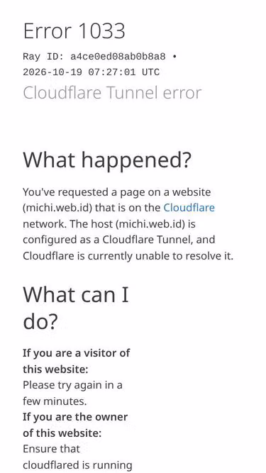 Screenshot of michi.web.id