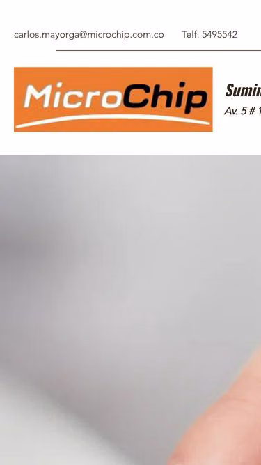 Screenshot of microchip.com.co