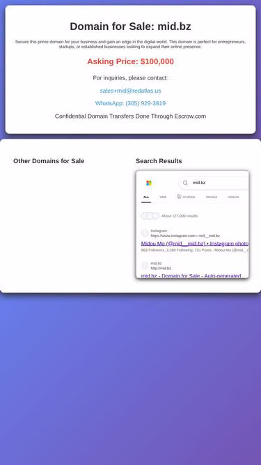 Screenshot of mid.bz