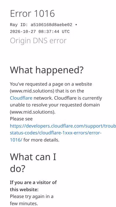 Screenshot of mid.solutions