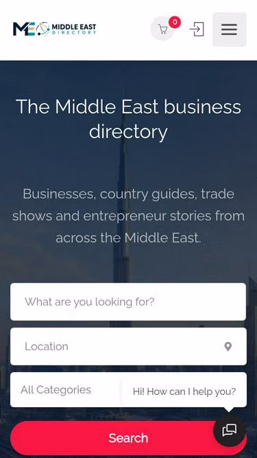 Screenshot of middleeast.directory