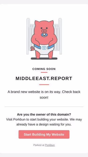 Screenshot of middleeast.report