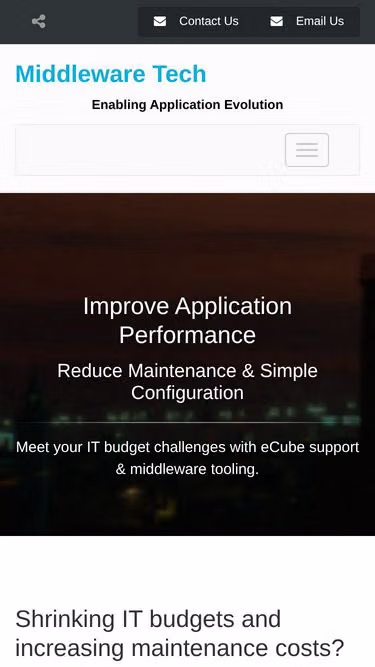 Screenshot of middleware.bz