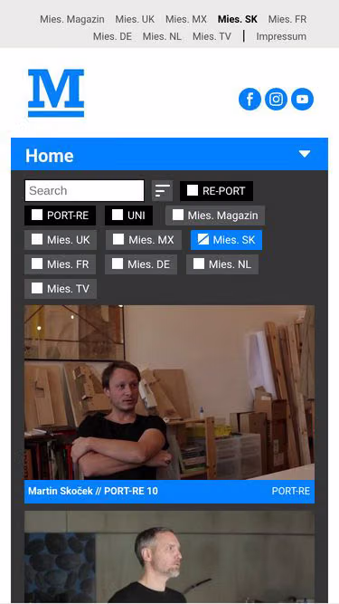 Screenshot of mies.sk