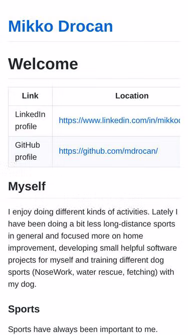 Screenshot of mikko.works