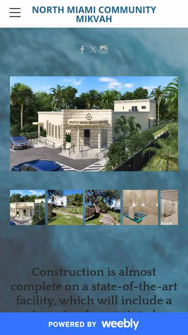 Screenshot of mikvah.co