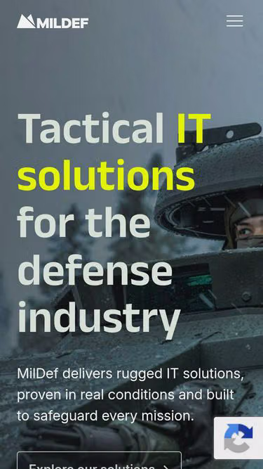 Screenshot of mildef.biz