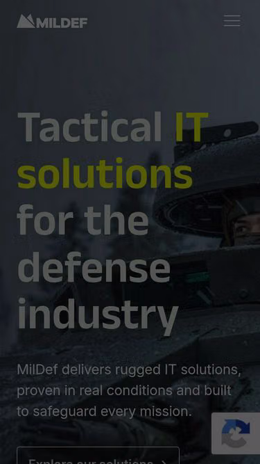 Screenshot of mildef.no