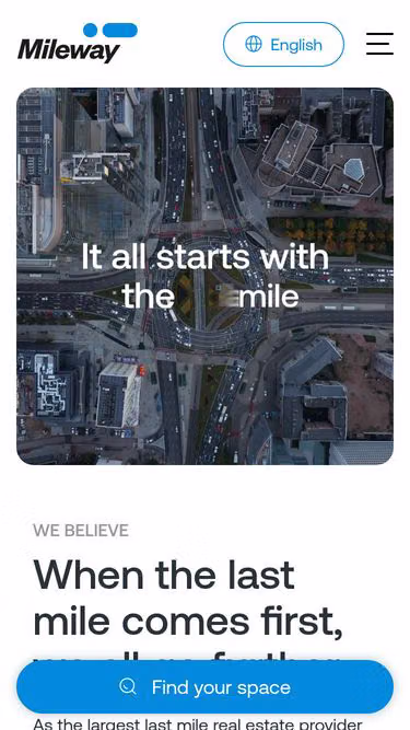 Screenshot of mileway.us