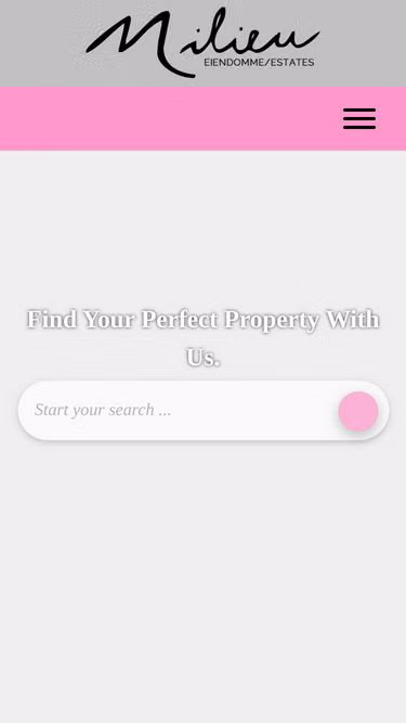 Screenshot of milieu.co.za