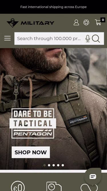 Screenshot of military.lv