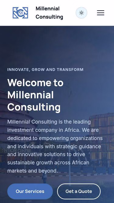 Screenshot of millennial.rw