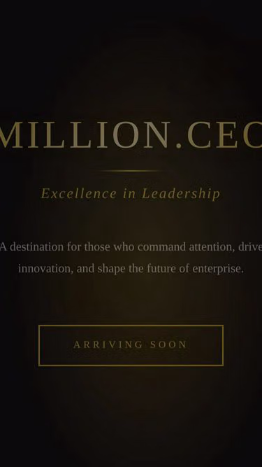 Screenshot of million.ceo